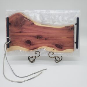 Cedar and Epoxy Charcuterie Board