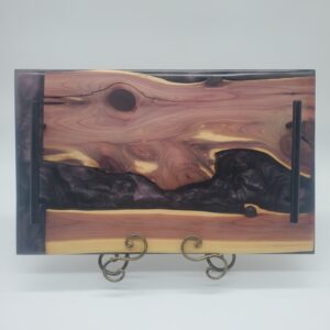 Cedar and Epoxy Charcuterie Board
