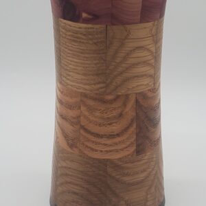 Segmented Wooden Utensil Holder