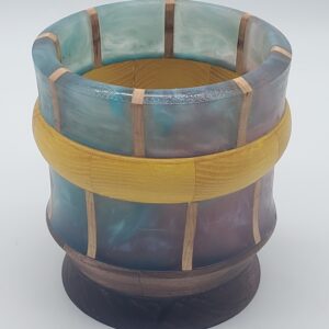 Hybrid Epoxy and Wooden Hollow Form