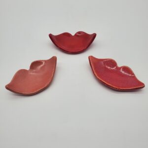 Ceramic lips trinket dish