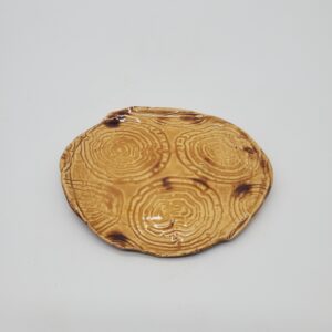 Wood Pattern Round Dish