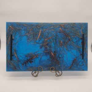 Large Epoxy and Pinecone Charcuterie Board